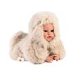 Llorens 74504 NEW BORN realistická panenka miminko se zvuky a měkkým látkovým tělem 45 cm