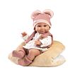 Llorens 73816 NEW BORN holčička, realistická panenka miminko s celovinylovým tělem 40 cm