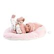 Llorens 63504 NEW BORN holčička, realistická panenka miminko s celovinylovým tělem 35 cm