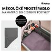 Hauck Měkké napínací prostěradlo 120x60, mušelín, dark grey