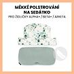 Hauck Polstrování Select na židličky Alpha+,Beta+ a Arketa, Jersey Leaves, Mint