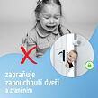 Sipo Dětská otočná zarážka do dveří s nastavením polohy, 2ks