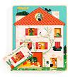 DJECO Dřevěné puzzle Chez Leo