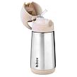 b.box Termoska na pití s brčkem 350 ml - latte