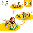 LEGO® Creator 3v1 31386 Divoká zvířata: Majestátní lev