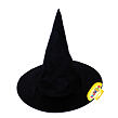 Rappa Klobouk čarodějnice/Halloween černý pro dospělé