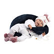 Llorens 74050 NEW BORN - realistická panenka miminko se zvuky a měkkým látkovým tělem - 42 cm