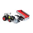 Bruder Traktor Claas Nectis + čelní nakladač + sklápěcí vůz