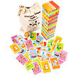 New Classic Toys Dřevěná věž Jenga se zvířátky