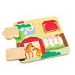 Fisher Price Dřevěná hra na schovávanou zvířátka