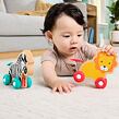Fisher Price Dřevěná postrkovací zvířátka lev a zebra