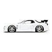 Jada Rychle a zběsile auto Mazda RX-7 1:24