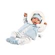 Llorens 84485 NEW BORN realistická panenka miminko se zvuky a měkkým látkovým tělem 44 cm