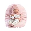 Llorens 63504 NEW BORN holčička, realistická panenka miminko s celovinylovým tělem 35 cm