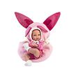 Llorens 63506 NEW BORN holčička, realistická panenka miminko s celovinylovým tělem 35 cm