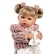 Llorens 42408 JULIA realistická panenka se zvuky a měkkým látkovým tělem 42 cm