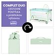 Asalvo COMPLET DUO cestovní postýlka s druhým dnem a hrazdičkou, hedgehog