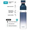 Quokka Plastová láhev Ice Kids s poutkem Flowers 430 ml