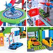 Majorette Garáž Super City + 6 autíček a vlak