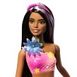 Mattel Barbie Kouzelná květinová mořská víla - tmavovláska