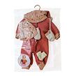 Llorens M844-001 Obleček pro panenku miminko NEW BORN velikosti 43-45 cm