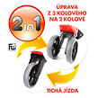 FUNNY WHEELS Odrážedlo Rider Sport 2v1 červené