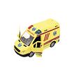 Auto ambulance plast 20cm na setrvačník na baterie se zvukem se světlem v krabici 26x15x12cm