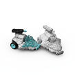 Schleich Ledové vozidlo na tryskový pohon s mini figurkou MINI CREATURE