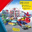 Majorette Garáž Super City + 6 autíček a vlak