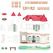 Sylvanian Families Vila s červenou střechou u řeky