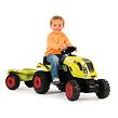 Smoby Šlapací traktor CLAAS zelený s vozíkem