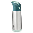 b.box Termoska na pití s brčkem 500 ml - emerald forest