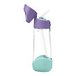 b.box Lahev na pití s brčkem 600 ml - lilac pop