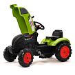 FALK Šlapací traktor Claas Arion s vlečkou a otevírací kapotou