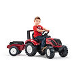 FALK Šlapací traktor VALTRA S4 s vozíkem