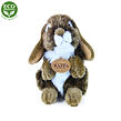 Rappa Plyšový králík hnědý stojící , 18 cm, ECO-FRIENDLY