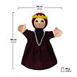 Moravská ústředna maňásek královna Isabel 28 cm