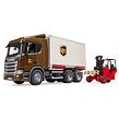 Bruder Nákladní auto SCANIA - přepravník UPS, vozík