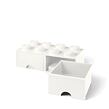 LEGO úložný box 8 s šuplíky - bílá