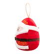 SQUISHMALLOWS Vánoční ozdoba Santa s brýlemi - Nick, 10 cm