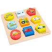 New Classic Toys Dřevěné vkládací puzzle - Dopravní prostředky
