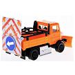Bburago 1:43 servisní vozidla Road Security with Snow Plough and Signal Board