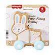 Fisher Price Dřevěný zajíček na kolečkách