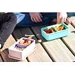 Melii Silikonový bento box na svačinu 700 ml - modrý/mátový