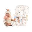 Llorens 74128 NEW BORN realistická panenka miminko se zvuky a měkkým látkovým tělem 42 cm