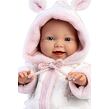 Llorens 63312 LITTLE BABY realistická panenka miminko s měkkým látkovým tělem 32 cm