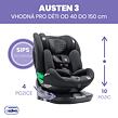 Asalvo AUSTEN 3 Autosedačka i-Size 40-150, 360° šedá
