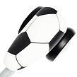 Dětské odrážedlo Baby Mix Baby Bike Černá bílá football