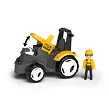 Efko Igráček ECO MultiGO Žlutý traktor s radlicí, figurka Igráček