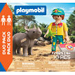 Playmobil DuoPack Ošetřovatel s nosorožcem